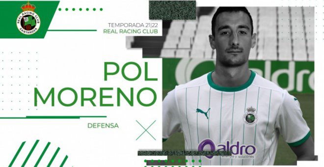 Pol Moreno, nuevo refuerzo de la plantilla del Racing