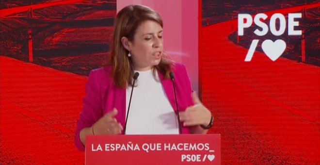 Lastra: "Casado está cada vez más en manos de Aznar y Vox, está convirtiendo al PP en la anti España"