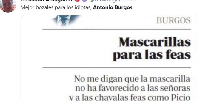 "Nauseabunda": críticas e indignación por una columna misógina de Antonio Burgos en 'Abc'
