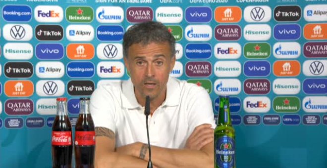 Luis Enrique: "Nosotros no somos una selección que dependa de un solo jugador para marcar goles"