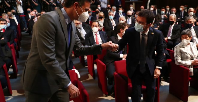 Aragonès exigirà a Pedro Sánchez incloure l'amnistia i l'autodeterminació en l'ordre del dia de la taula de diàleg