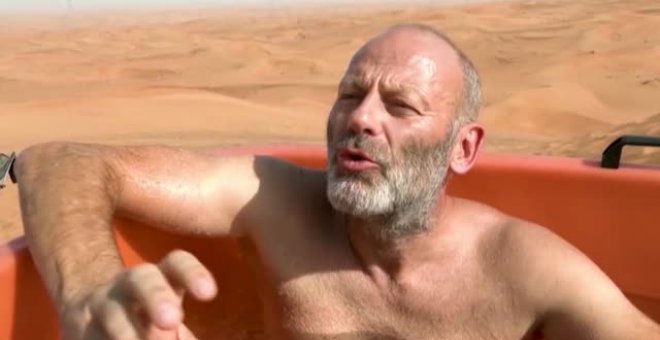 A bajo cero en el desierto: así entrena su cuerpo este antiguo banquero suizo