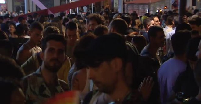 Más Orgullo que mascarillas en las celebraciones LGTBI en Madrid