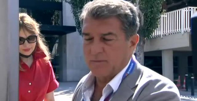 Laporta, sobre el futuro de Messi: "Leo quiere quedarse y estamos buscando la mejor fórmula"