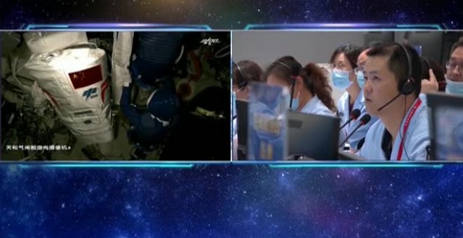 Astronautas chinos de la Shenzhou-12 dan un paseo espacial por primera vez desde 2008