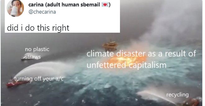 El meme sobre el desastre ambiental en el Golfo de México que triunfa en Twitter