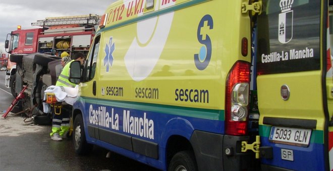 Nueve hospitalizados tras una colisión entre un turismo y una furgoneta en Albacete