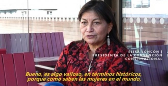 Elisa Loncón resalta su elección como presidenta de la convención constitucional en Chile
