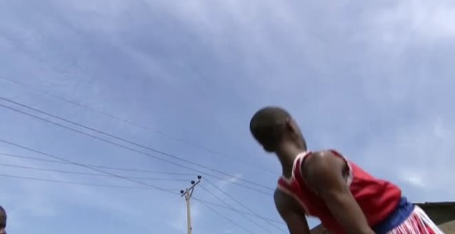 Un joven de 15 años nigeriano futura promesa del boxeo en su país