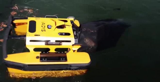 Un dron del tamaño de una maleta capaz de limpiar nuestras aguas