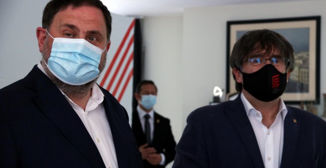 Junqueras i Puigdemont protagonitzen el seva primera trobada des de 2017 amb diferències i "sense retrets"
