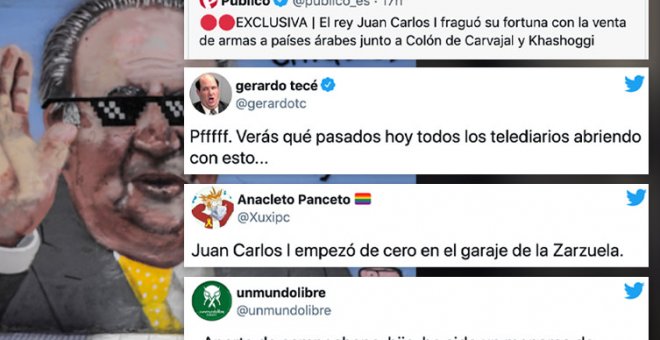 "Juan Carlos I el Emprendedor": las redes reaccionan a la exclusiva de 'Público' sobre la procedencia de la fortuna de Juan Carlos I