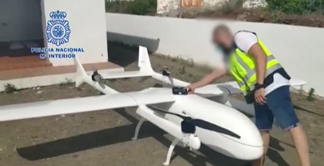 Interceptado un dron de cuatro metros que transportaba droga