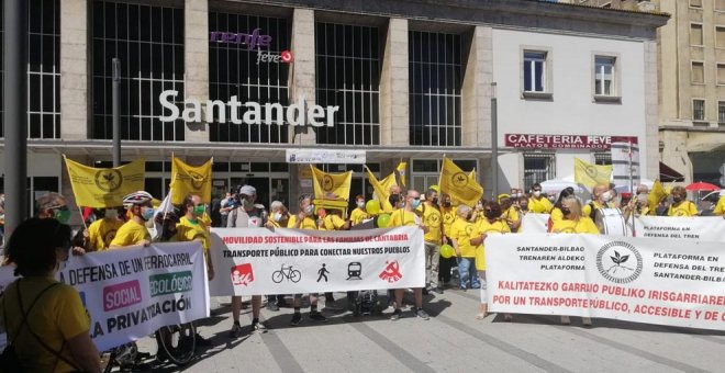 La Plataforma Tren Santander-Bilbao pide recuperar el servicio de la tarde y otras 'frecuencias prepandemia'
