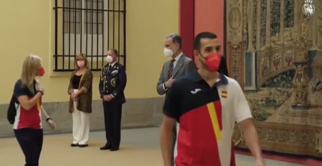 Los Reyes reciben al equipo olímpico español