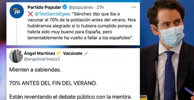 "Están reventando el debate público con la mentira": críticas a García Egea por lo que ha dicho sobre Pedro Sánchez y las vacunas