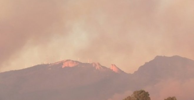 El incendio en el Monte Yerga, en La Rioja, sigue activo y sin controlar