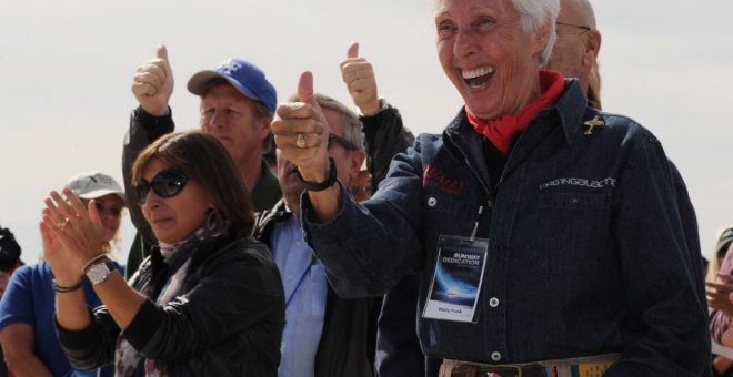 Wally Funk cumple su sueño de ir al espacio 60 años después de haber sido rechazada por ser mujer