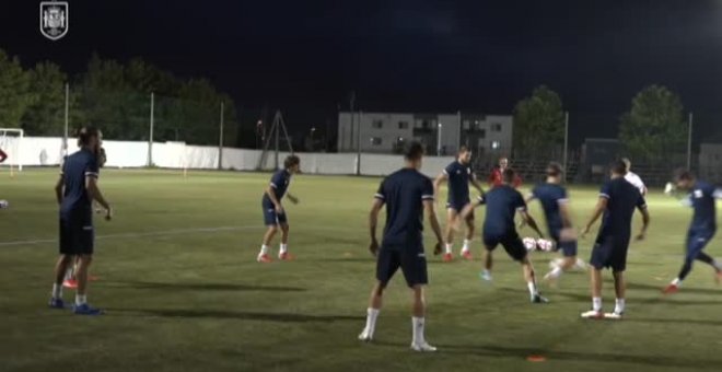 La selección olímpica de fútbol prepara el debut en los Juegos ante Egipto