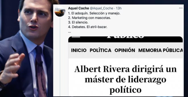 "Albert Rivera dando una charla de liderazgo político es como si Abascal diera una sobre trabajo"