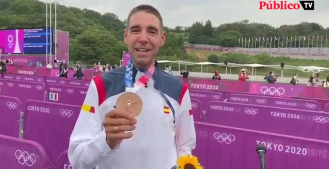 David Valero, bronce en 'mountain bike': "Dedico esta medalla a toda España"