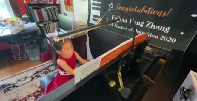 Niña de 4 años es todo un prodigio de la música