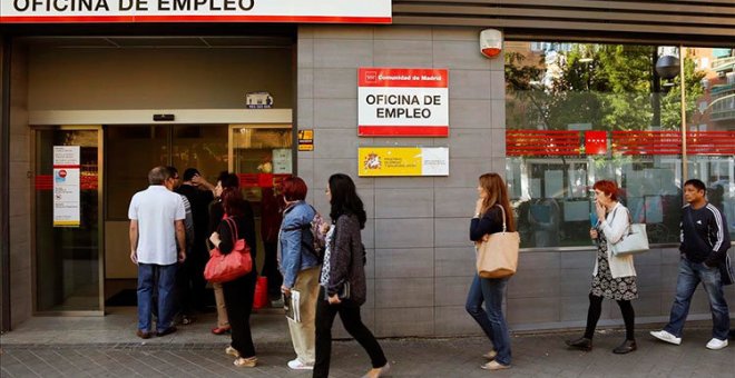 La caída del paro de julio en gráficos