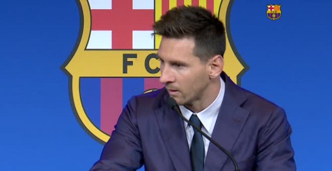 Leo Messi se despide de 'su' Barsa entre sollozos