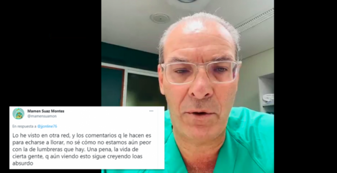 El emotivo vídeo viral de un médico que prometió hacer a petición de un paciente intubado por covid