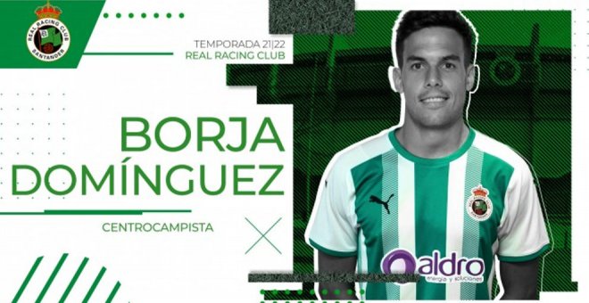 El Racing incorpora a Borja Domínguez a su plantilla para la temporada 2021/22