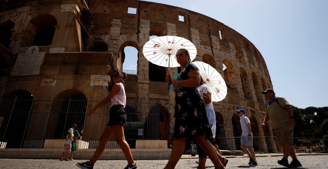 La ola de calor 'Lucifer' que atraviesa Roma, en imágenes