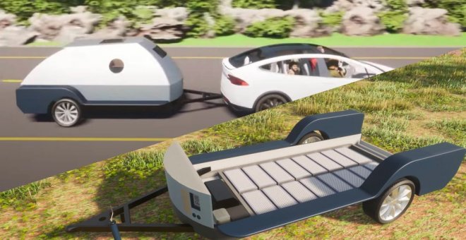 The Boulder: una caravana específica para coches eléctricos con la que cargarlos allá donde acampe