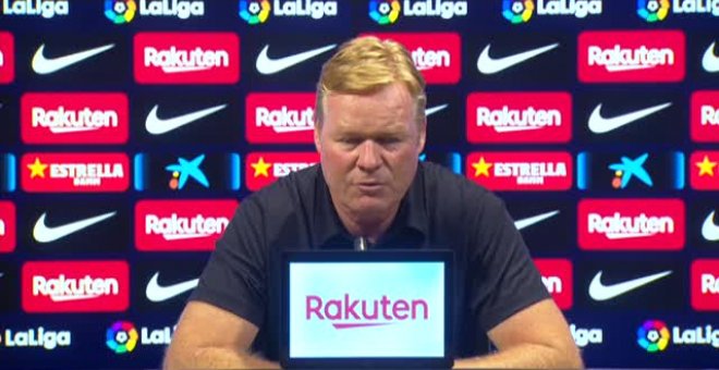 Koeman: "En la primera media hora se ha visto al mejor Barça en años"