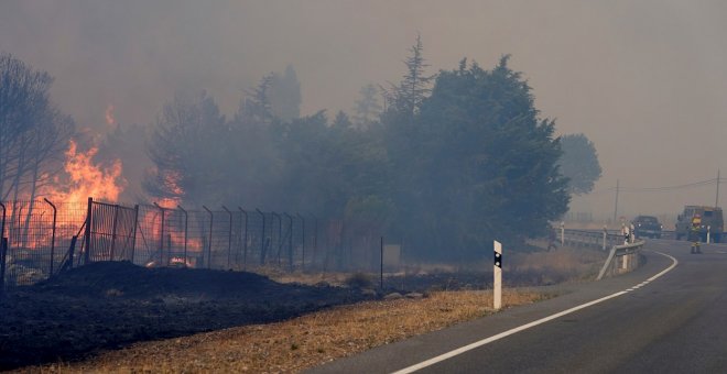 El incendio de Navalacruz, el más grave del fin de semana