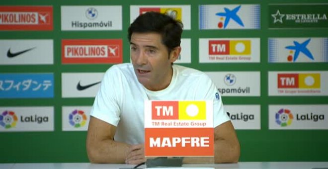 Marcelino se muestra satisfecho a pesar del empate (0-0) ante el Elche