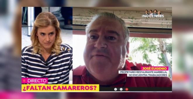Críticas a 'Espejo Público' por entrevistar al dueño de un asador denunciado por explotación laboral