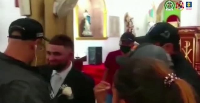 Detienen a un narcotraficante durante su boda en Colombia
