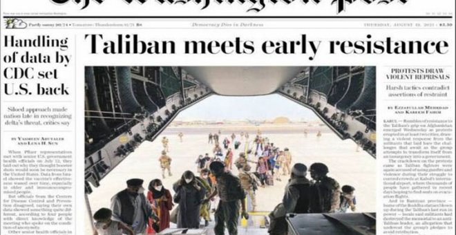 La actuación de España en Afganistán, portada del diario 'The Washington Post'