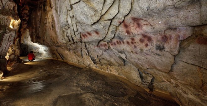 Hallan dos nuevas cuevas en Monte Castillo con vestigios de pinturas prehistóricas