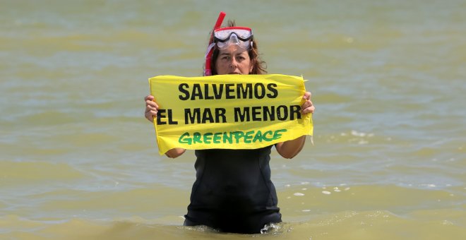 Greenpeace apunta al trasvase Tajo-Segura como principal responsable del desastre ambiental en el Mar Menor