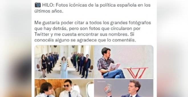 El hilo que recopila las fotos icónicas de la política española en los últimos años
