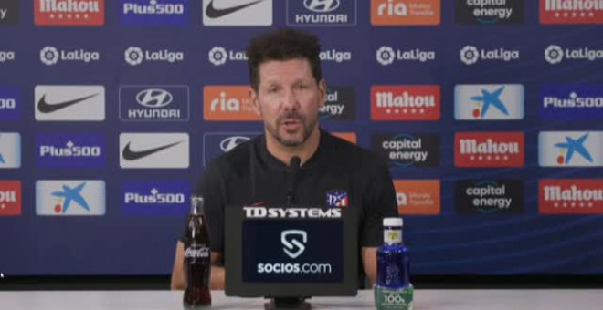 Simeone: "El plantel está muy bien compensado"