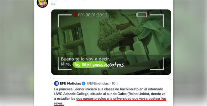 "Como chiste, buenísimo": los tuiteros comentan lo de los estudios de la princesa Leonor "que van a costear los reyes"