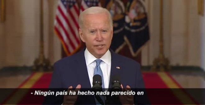 Joe Biden califica la evacuación de las tropas de Afganistán como un "éxito extraordinario"