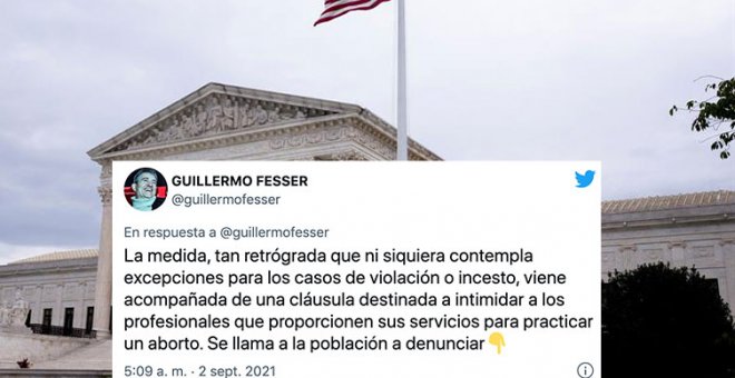 El hilo de Guillermo Fesser explicando los detalles de la retrógrada ley de aborto de Texas