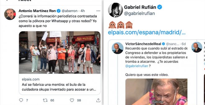 El zasca de Rufián, la desfachatez de Vox y otras reacciones al nuevo bulo de la okupa migrante