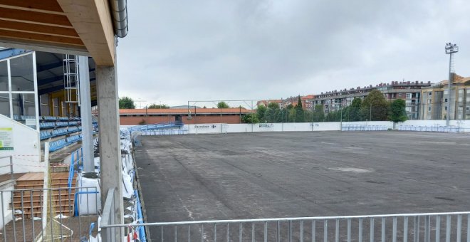 Comienzan las obras del campo de fútbol de Bezana