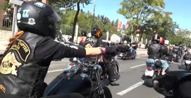 Los amantes de las Harley Davidson invaden Madrid