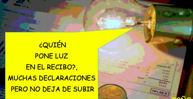 ¿Quién pone luz en el recibo?