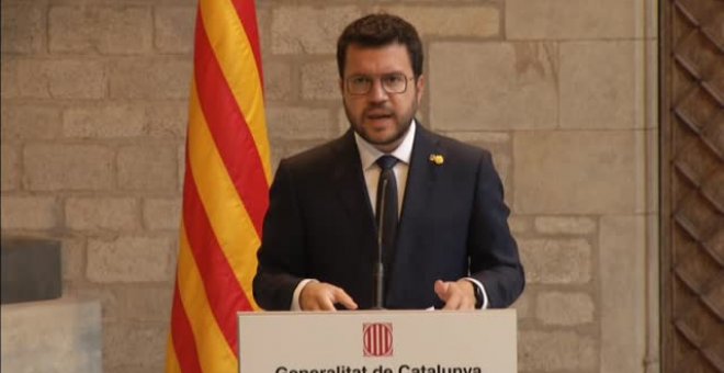 Pere Aragonés: "Iremos con toda la claridad para defender el referéndum, la autodeterminación y la amnistía"